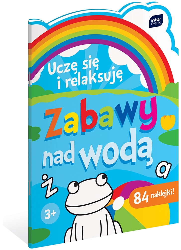 Kolorowanka A4 z naklejkami Uczę się i relaksuję Zabawy nad wodą/ na łące? w domu/ w lesie mix 4 wzory (6941) Interdruk